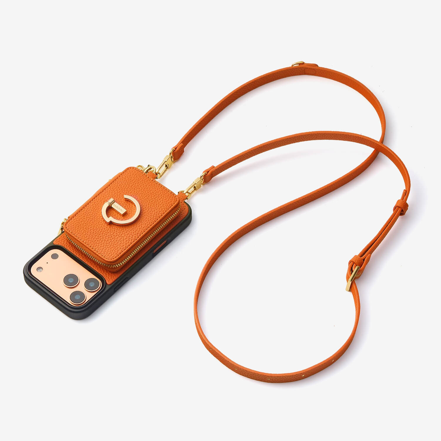 Original Design Set- iPhone Crossbody Case with Magnetic Card Holder-Mobile Phone Cases-DETACHABLE WALLET & WIRELESS CHARGING