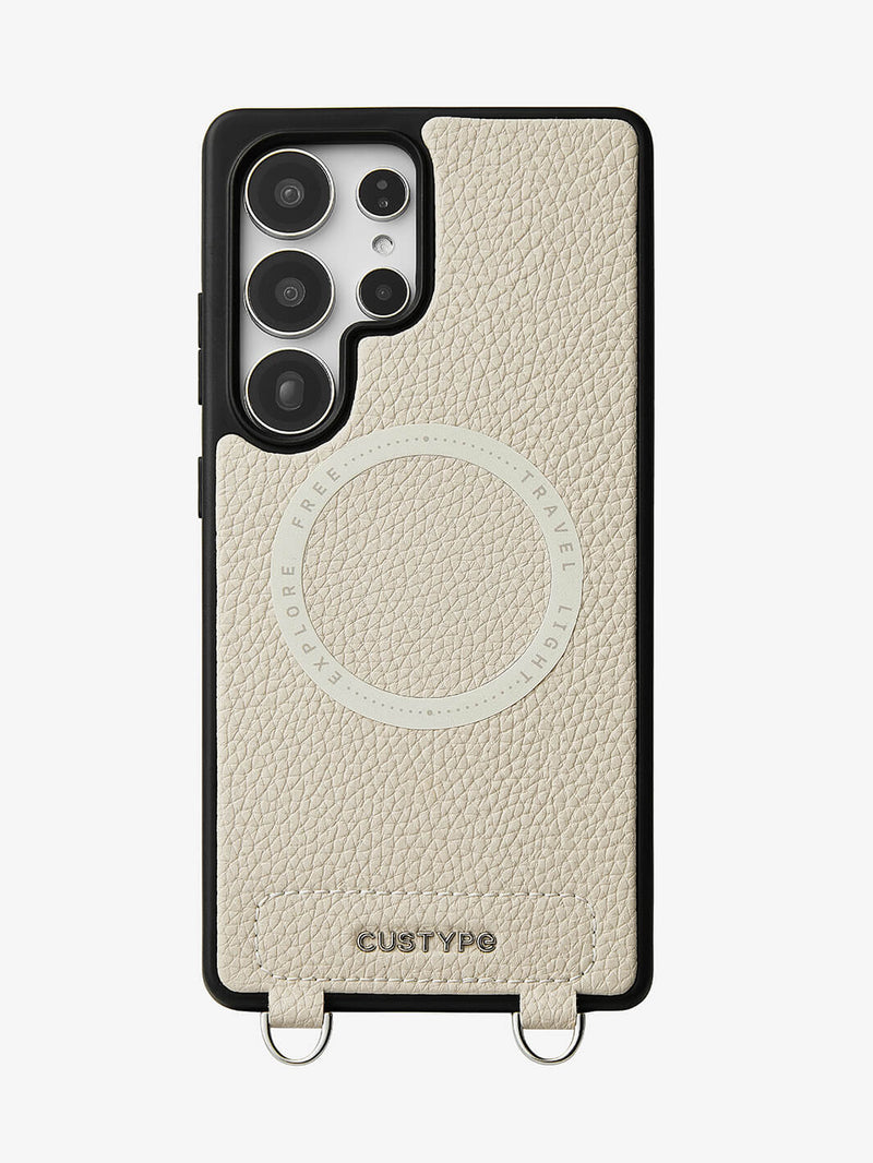 Silver Edge Kit- Samsung Galaxy Phone Case for Wireless Charging-Mobile Phone Cases-PHONE CASE & WIRELESS CHARGING-Black-Samsung S25 Ultra-Custype