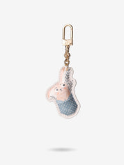Elena Amo- Animal Theme Phone Charms-Mobile Phone Accessories-METAL HOOK & MICROFIBER LEATHER-Hedgehog-Custype