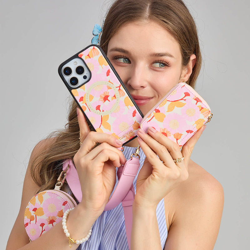 designer phone case with shoulder strap
