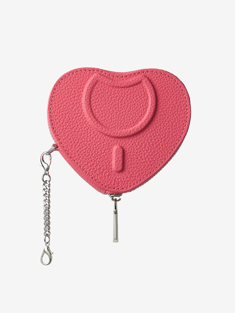 Silver Edge Kit- Detachable Heart Pouch-Mobile Phone Accessories-AIRPODS & LIPSTICK POUCH-Peach Pink-Custype