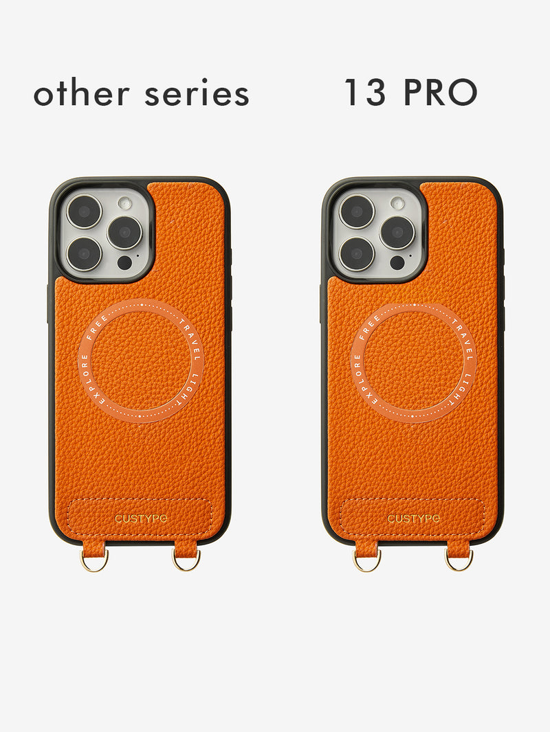 Orange travel phone case