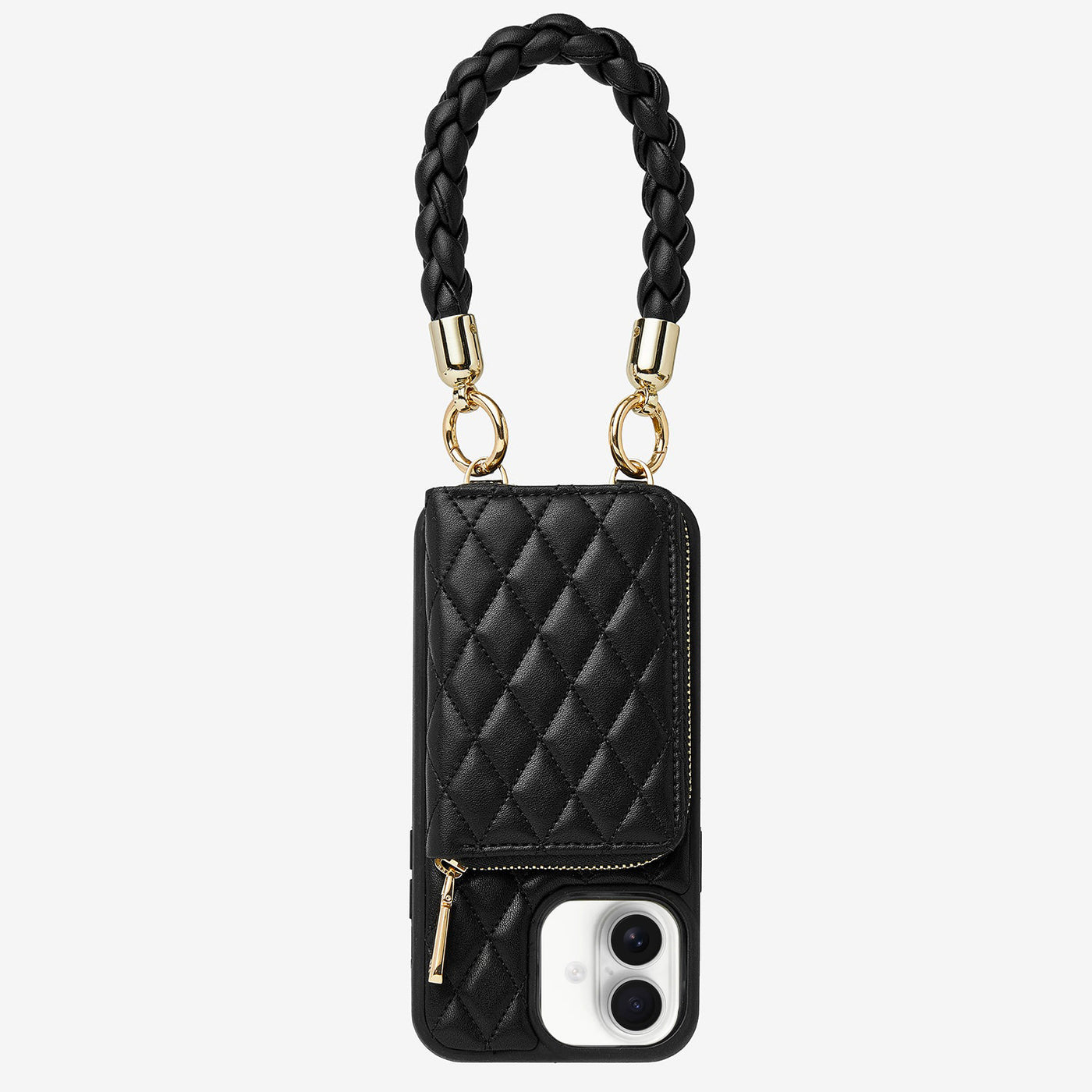 BraidTrend- Rope Style Strap Phone Case in Black