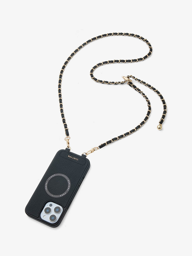 Sleek Design Kit- Phone Case with Magsafe & Elegant Strap-Mobile Phone Cases-DETACHABLE WALLET & WIRELESS CHARGING-Custype