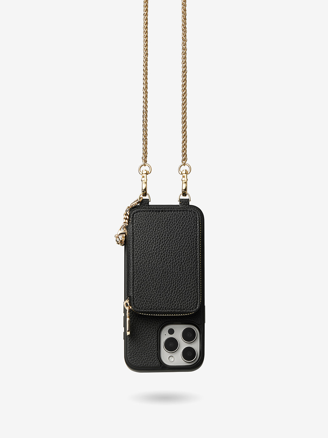 Slim Metal Chain- Removable Magnetic Phone Purse Case with Shoulder Strap