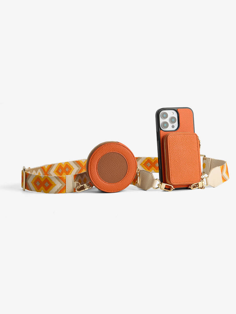 phone cover with strap Orange

