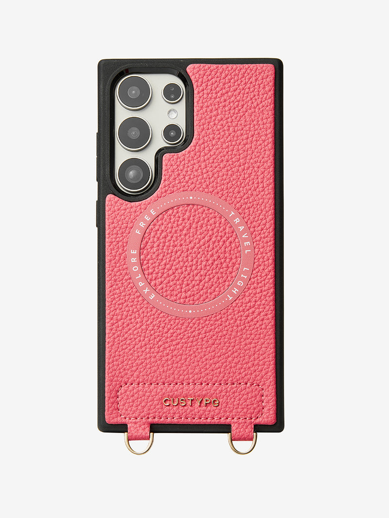 Unique Design Set- Samsung Galaxy Detachable Wireless Charging Phone Case AirPods Pouch Set-Mobile Phone Cases-DETACHABLE WALLET & PHONE POUCH-Beige-Samsung S24 Ultra-Custype