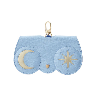 Leather Sunglasses Case Suncover in Blue-Mobile Phone Accessories-PHONE CASE ACCESSORIES-Stars & Moon-Blue-Custype