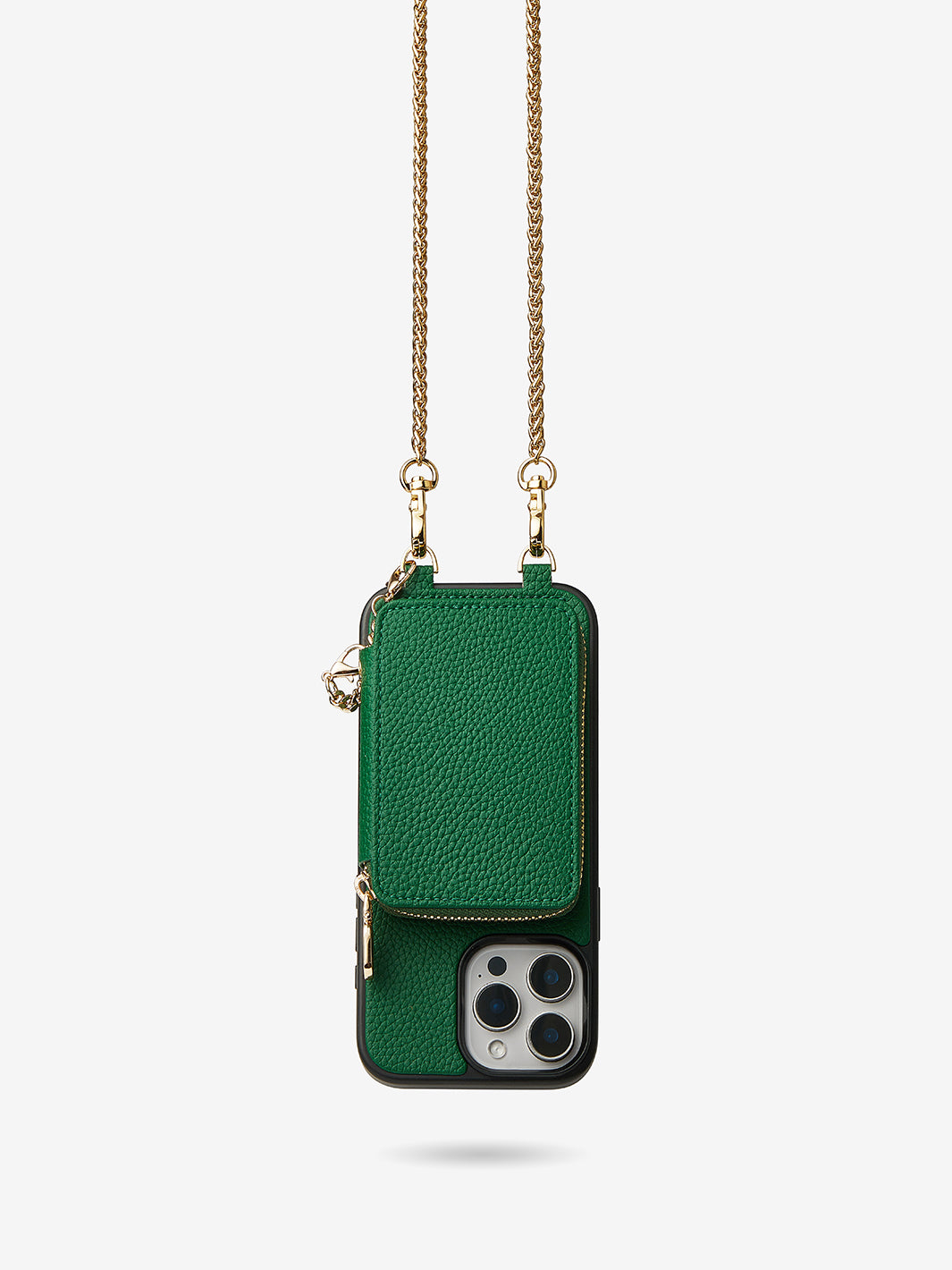 Slim Metal Chain- Removable Magnetic Phone Purse Case with Shoulder Strap