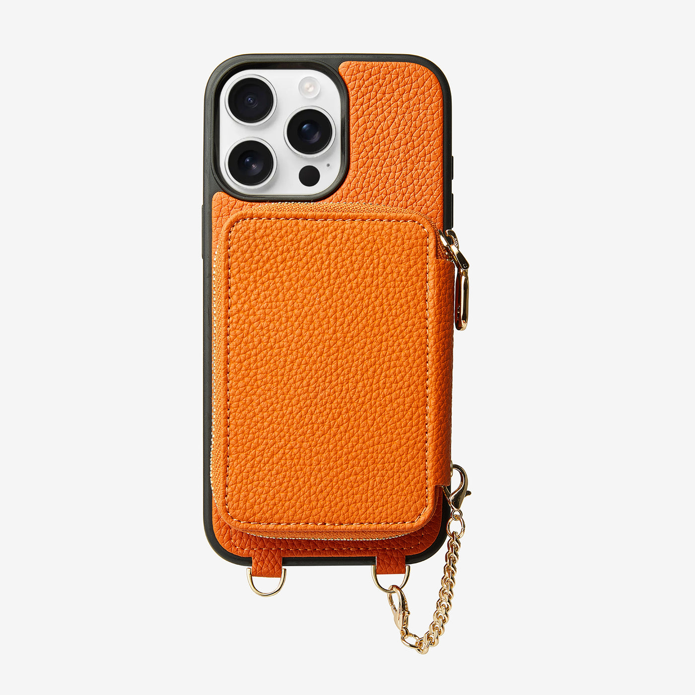 Unique Design Set- Wireless Charging Phone Case With Detachable Wallet-Mobile Phone Cases-DETACHABLE WALLET & WIRELESS CHARGING-Orange-iPhone 16 Pro Max-Custype