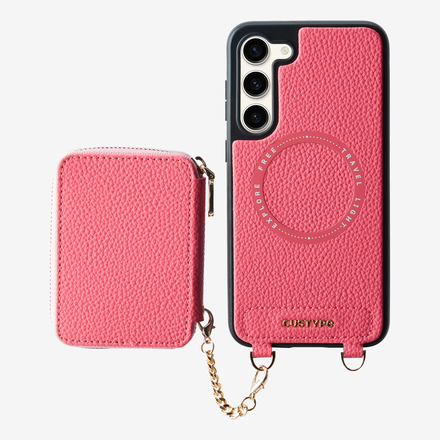 Unique Design Set- Samsung Galaxy Wireless Charging Phone Case With Detachable Wallet