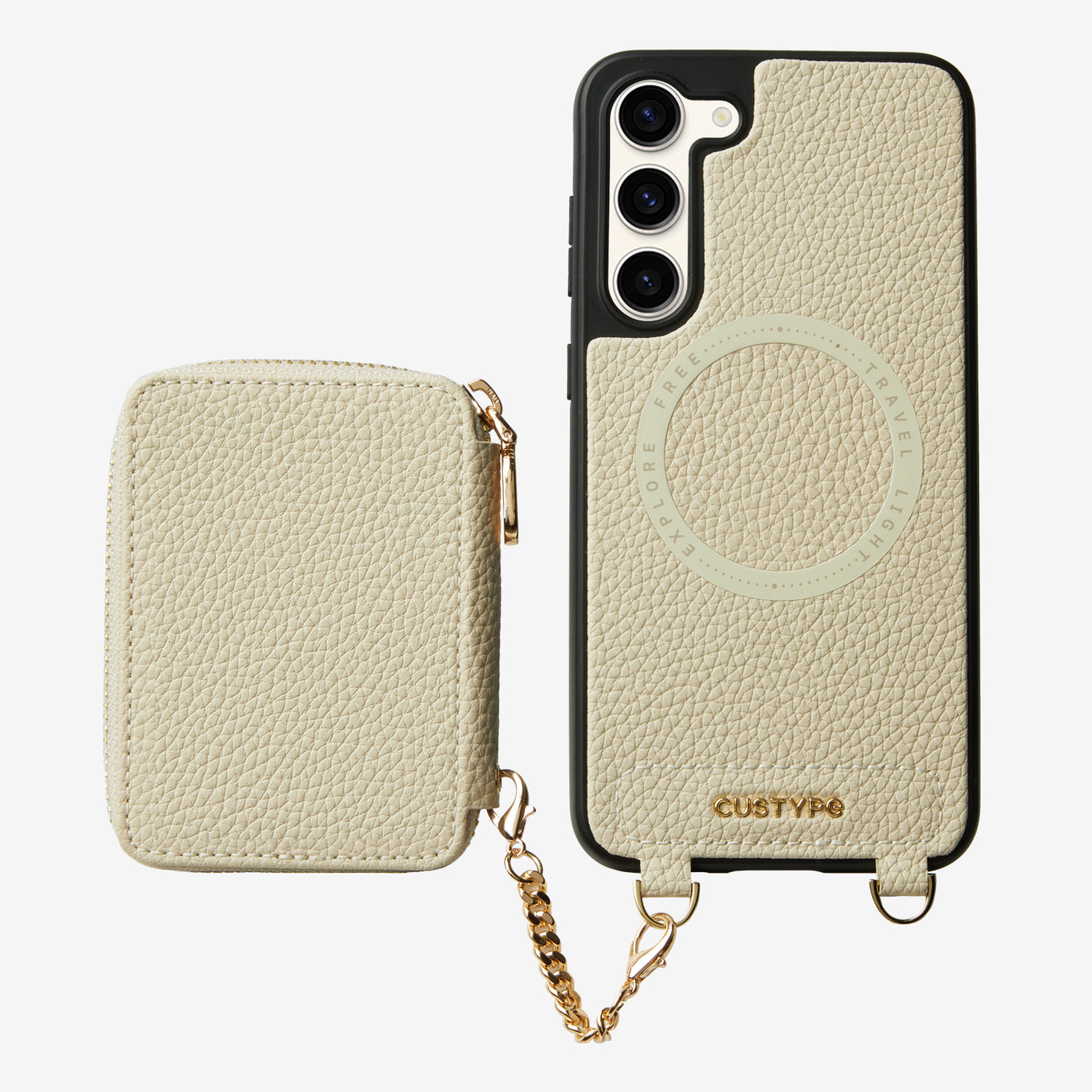 Unique Design Set- Samsung Galaxy Wireless Charging Phone Case With Detachable Wallet