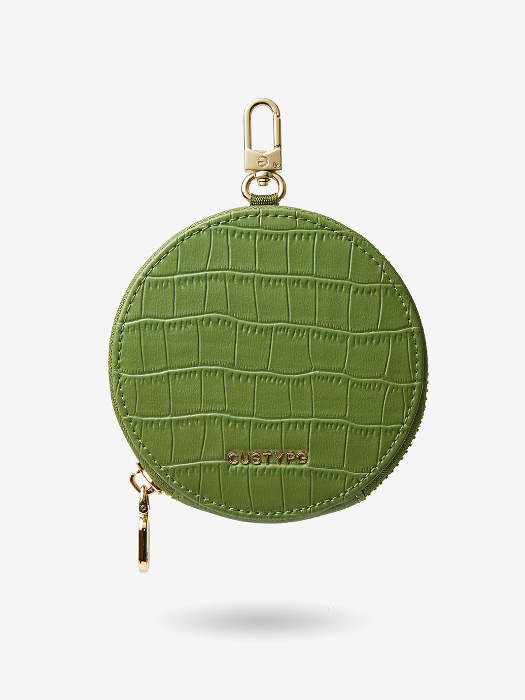 Crocodile Craft Set- Crossbody Wireless Charging Wallet Phone Case Round Pouch Set