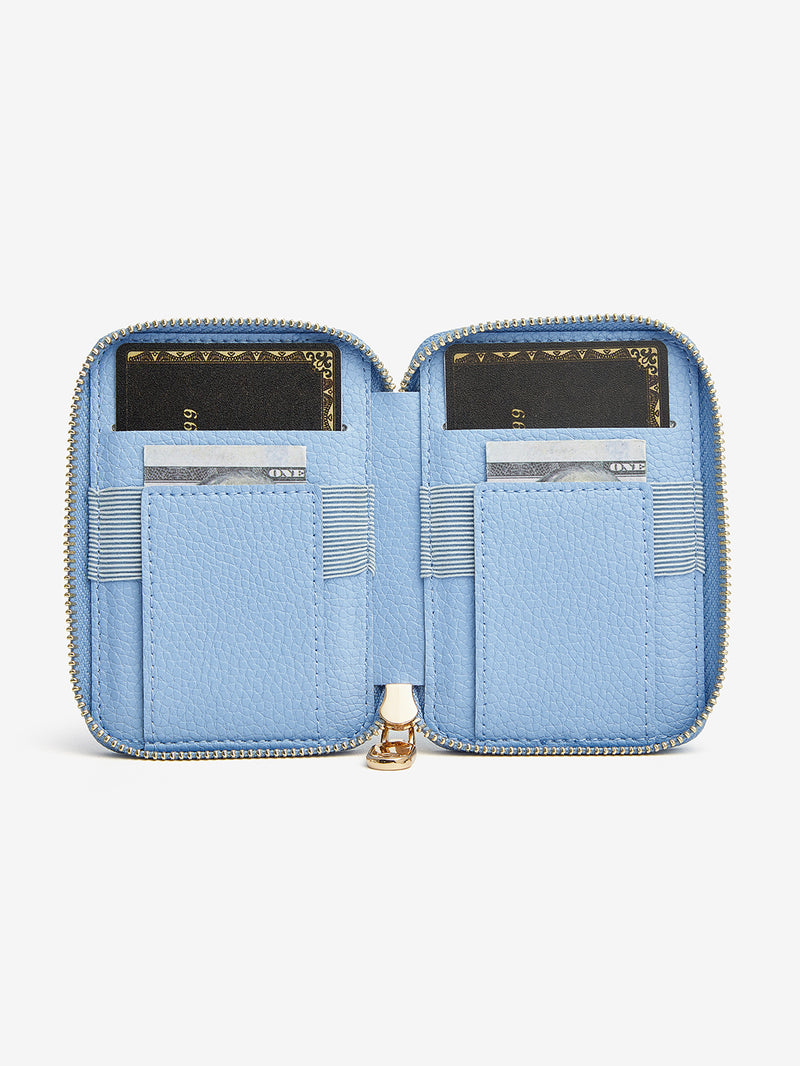 phone case with card holder Blue