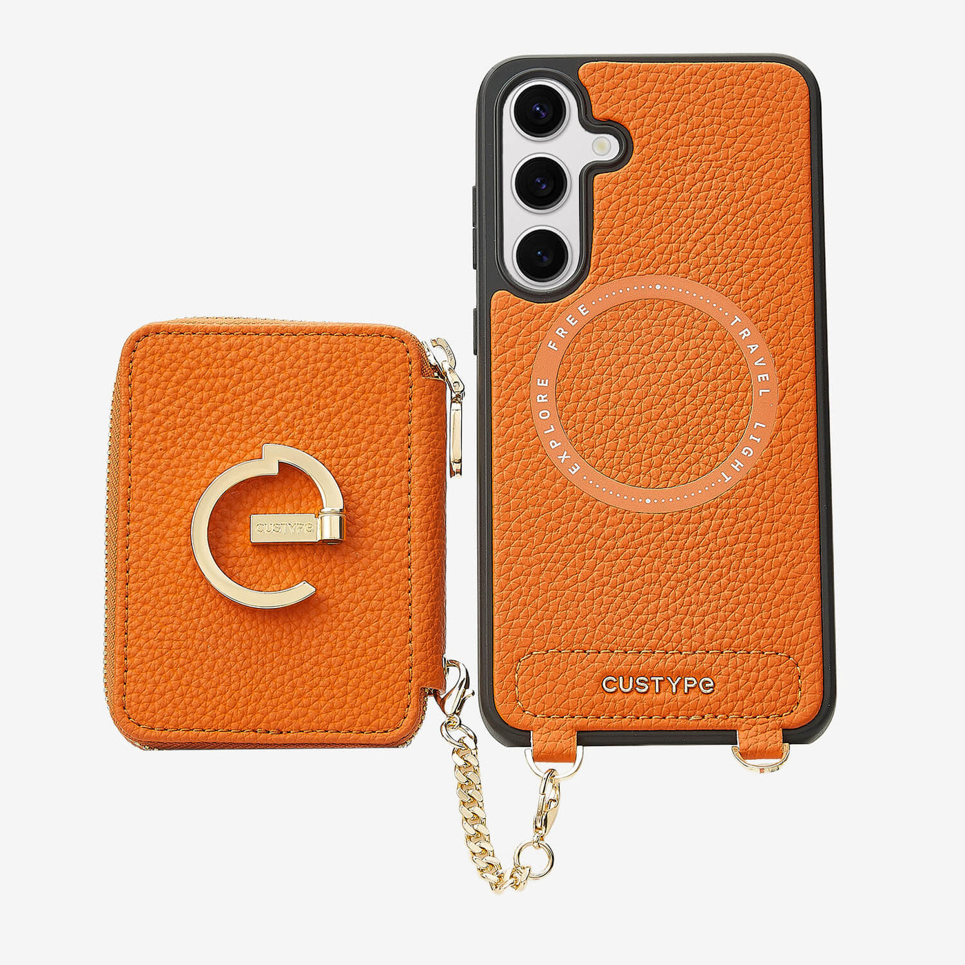 Original Design Set- Samsung Galaxy Wireless Charging Phone Case With Detachable Wallet