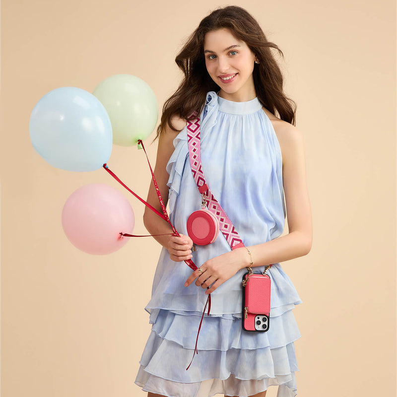 leather iphone case with strap iPhone 16 Pro Max

