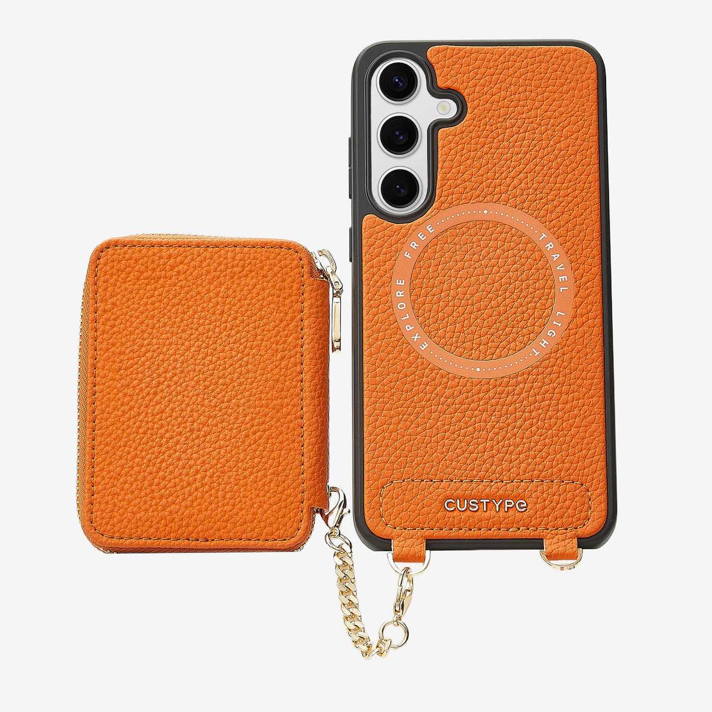 Unique Design Set- Samsung Galaxy Wireless Charging Phone Case With Detachable Wallet