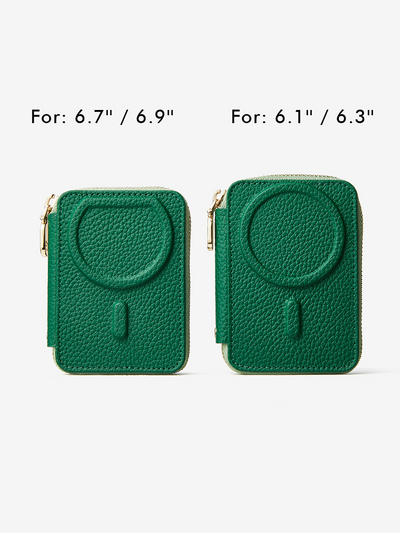 Original Design Set- Detachable Wireless Charging Crossbody Wallet Phone Case Round Pouch Set