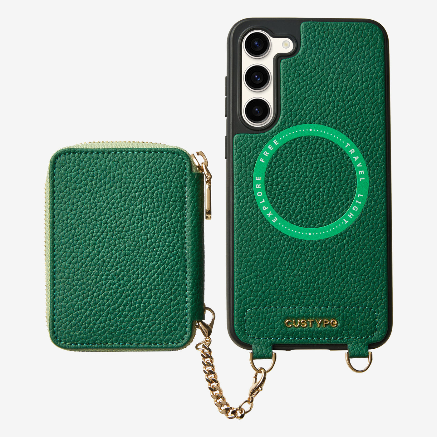 Unique Design Set- Samsung Galaxy Wireless Charging Phone Case With Detachable Wallet