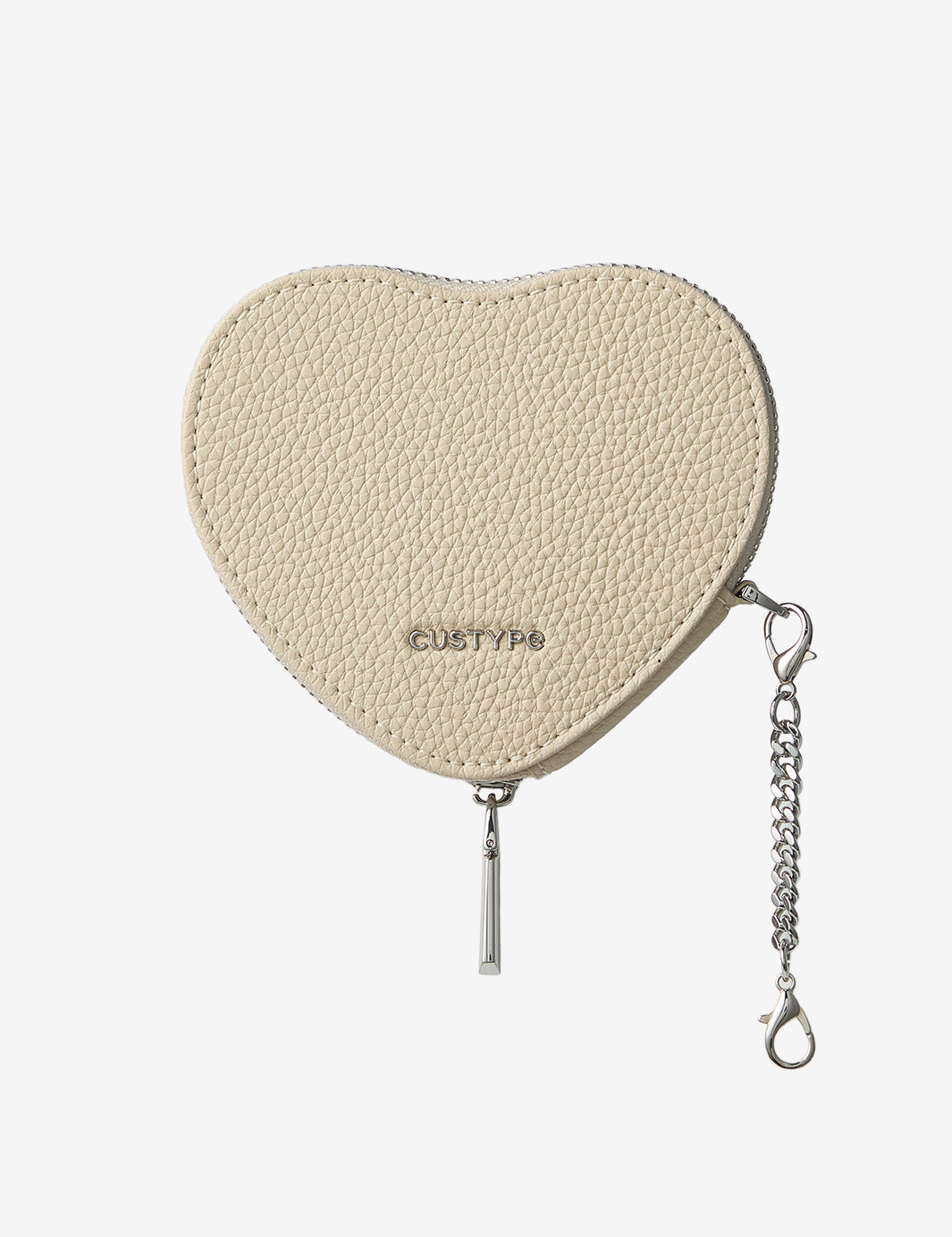 Silver Edge Kit- Detachable Heart Pouch-Mobile Phone Accessories-AIRPODS & LIPSTICK POUCH-Peach Pink-Custype