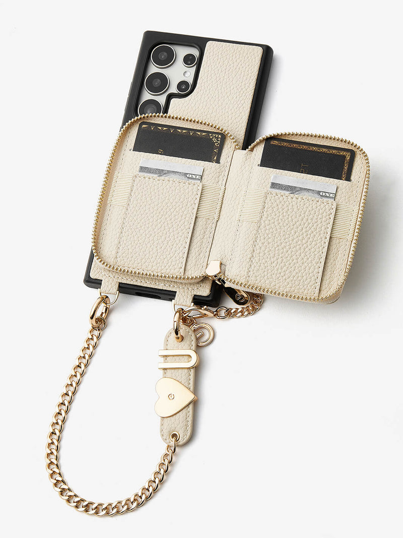 Personalised Style Kit- Samsung Phone Stand Wallet Phone Case for Wireless Charging-Mobile Phone Cases-WRISTBAND & PHONE POUCH-Green-Samsung S25 Ultra-Custype