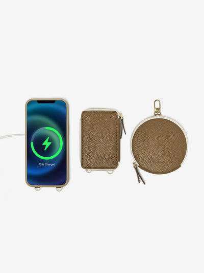 Economical Kit- Wireless Charging Phone Case Round Pouch Set