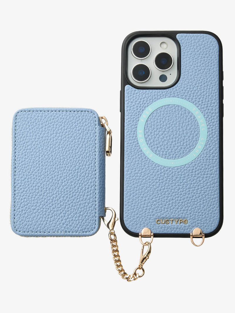 Blue cellphone wallet case
