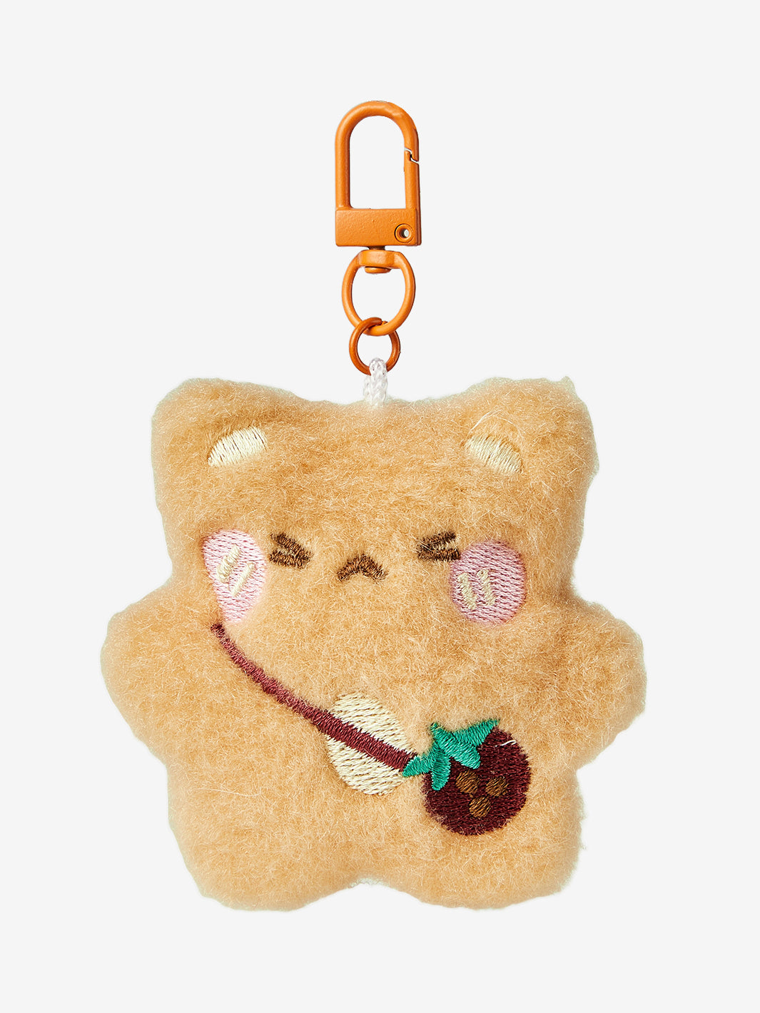 Ornament- Playful Phone Pendant Accessories-Mobile Phone Accessories-METAL HOOK & MICROFIBER LEATHER-Plush Dolls-Custype