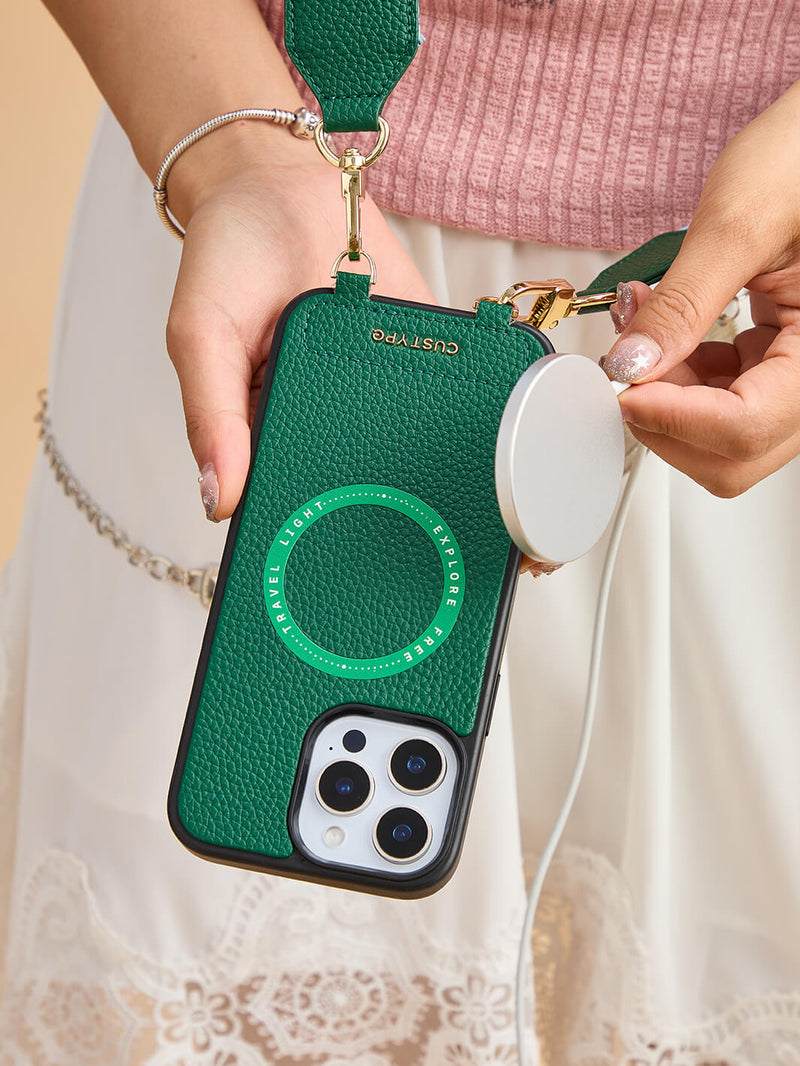 Sleek Design Kit- Webbing Crossbody Magnetic Phone Case-Mobile Phone Cases-DETACHABLE WALLET & ROUND POUCH-Custype