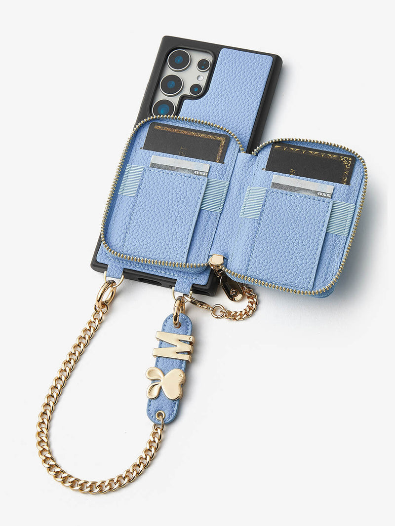 Personalised Style Kit- Samsung Phone Stand Wallet Phone Case for Wireless Charging-Mobile Phone Cases-WRISTBAND & PHONE POUCH-Green-Samsung S25 Ultra-Custype