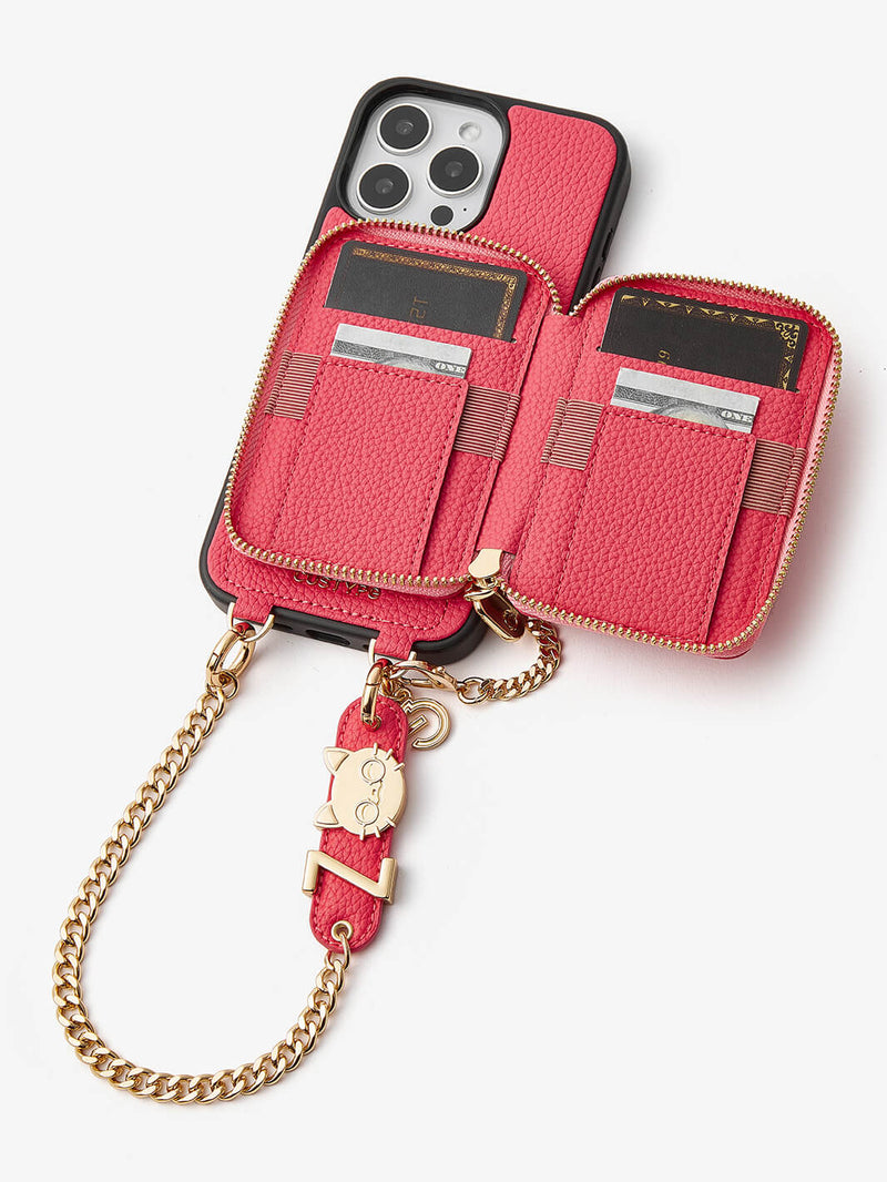 Pink wristlet phone case
