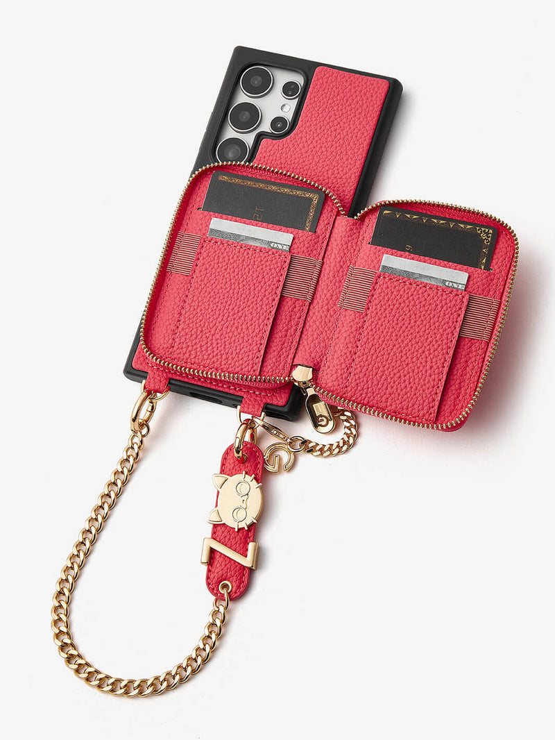 Personalised Style Kit- Samsung Phone Stand Wallet Phone Case for Wireless Charging-Mobile Phone Cases-WRISTBAND & PHONE POUCH-Green-Samsung S25 Ultra-Custype