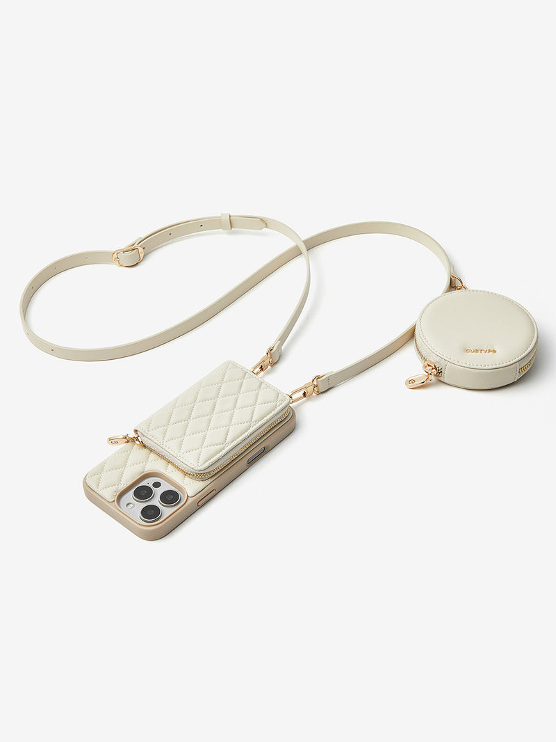 ThreadTrend- Argyle Phone Case Round Pouch Set-Mobile Phone Cases-Custype