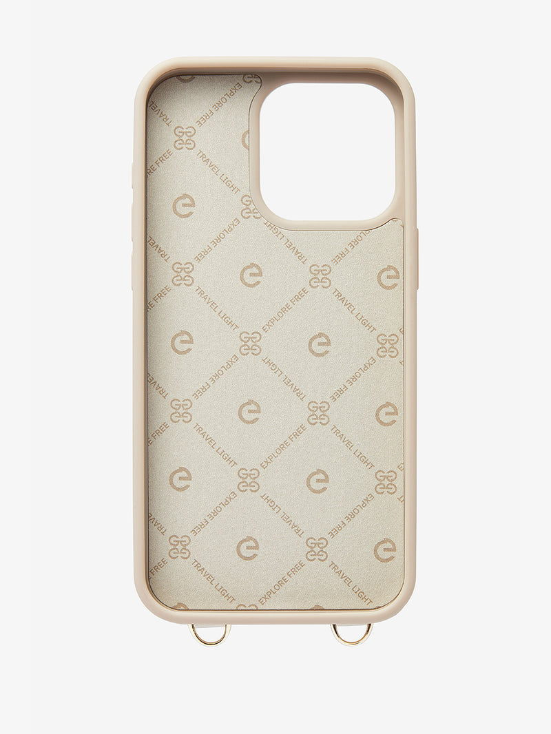 Custype LuxeCharm- Lychee Phone Case with Adjustable Chain Strap