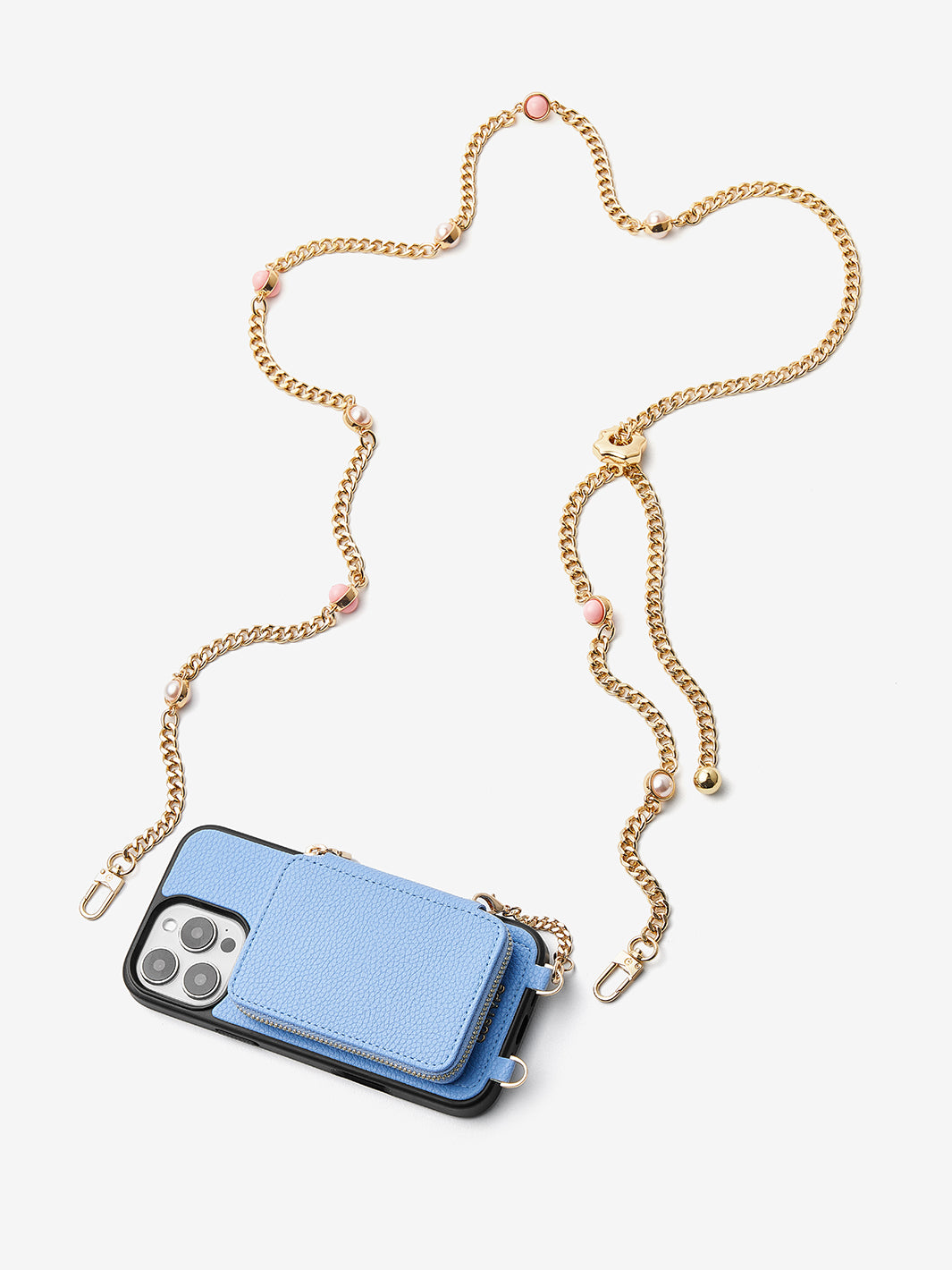 Candy Chain Assembly- Pearl Chain Purse iPhone Case Supporting Magsafe