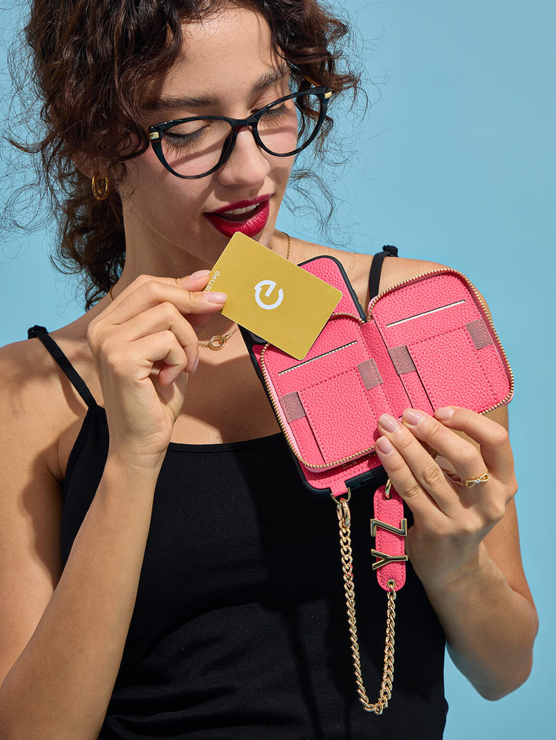 wristlet for phone Pink magsafe cover
