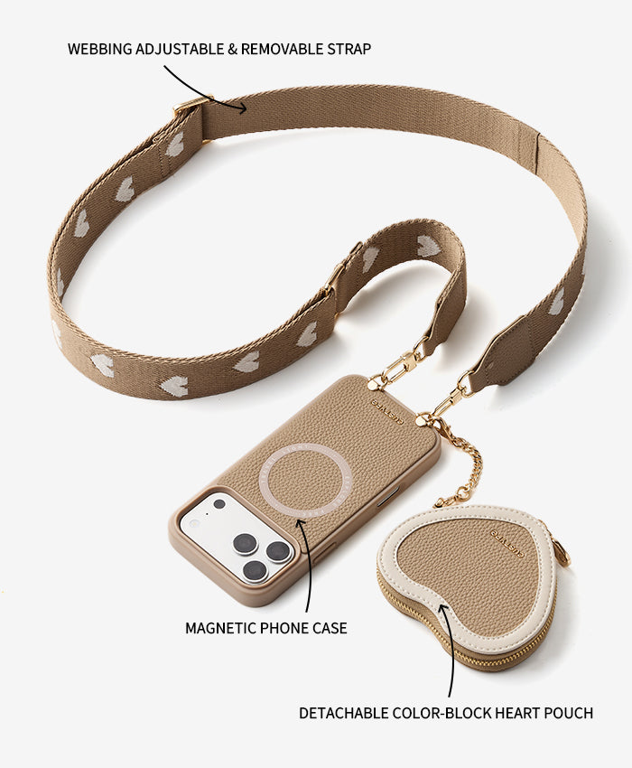 Patch Heart Phone Case Set Features