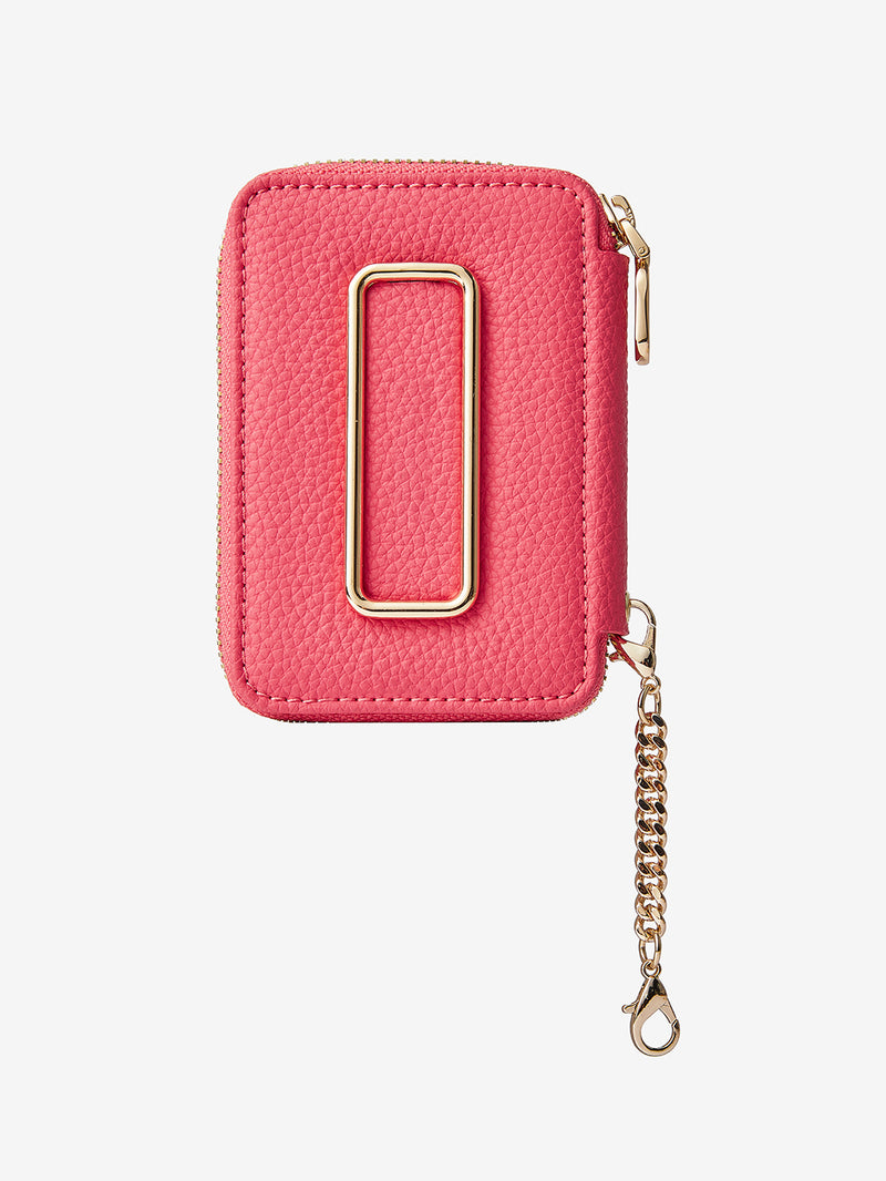 pink card and phone wallet holder
