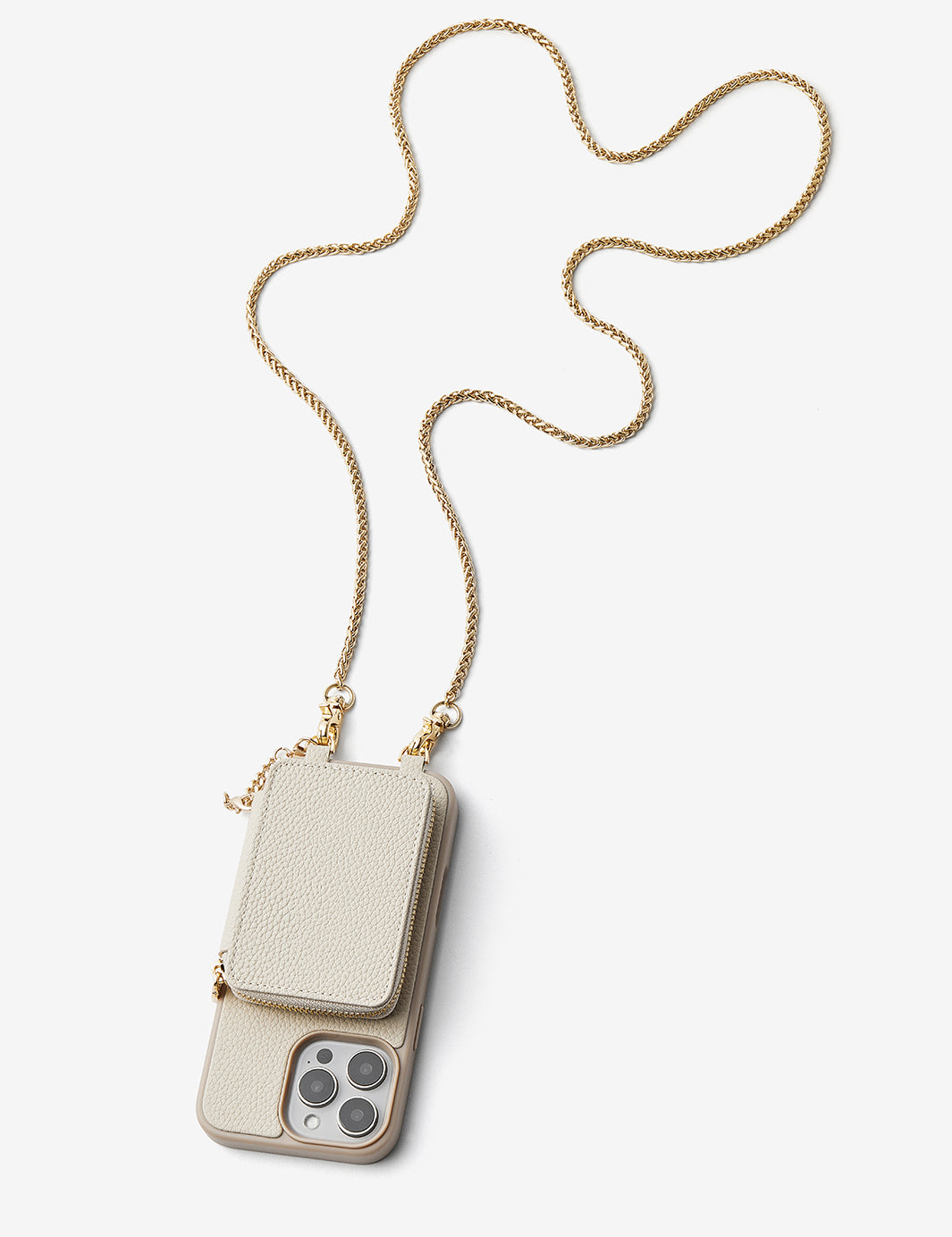 Slim Metal Chain- Removable Magnetic Phone Purse Case with Shoulder Strap-Mobile Phone Cases-DETACHABLE WALLET & PHONE POUCH-Blue-iPhone 16 Pro Max-Custype