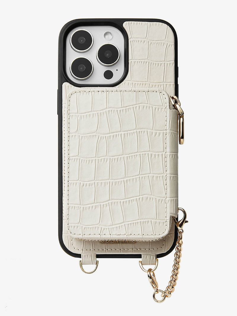 Crocodile Craft Set- Detachable Wireless Charging Wallet Phone Case-Mobile Phone Cases-DETACHABLE WALLET & WIRELESS CHARGING-Black-iPhone 16 Pro Max-Custype