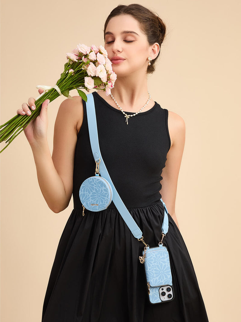 cell phone purse case with shoulder strap
