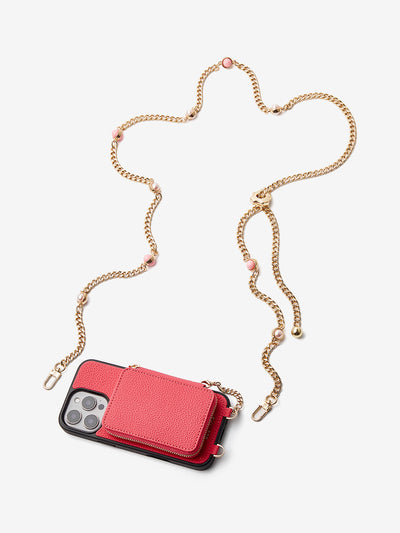 Candy Chain Assembly- Pearl Chain Purse iPhone Case Supporting Magsafe