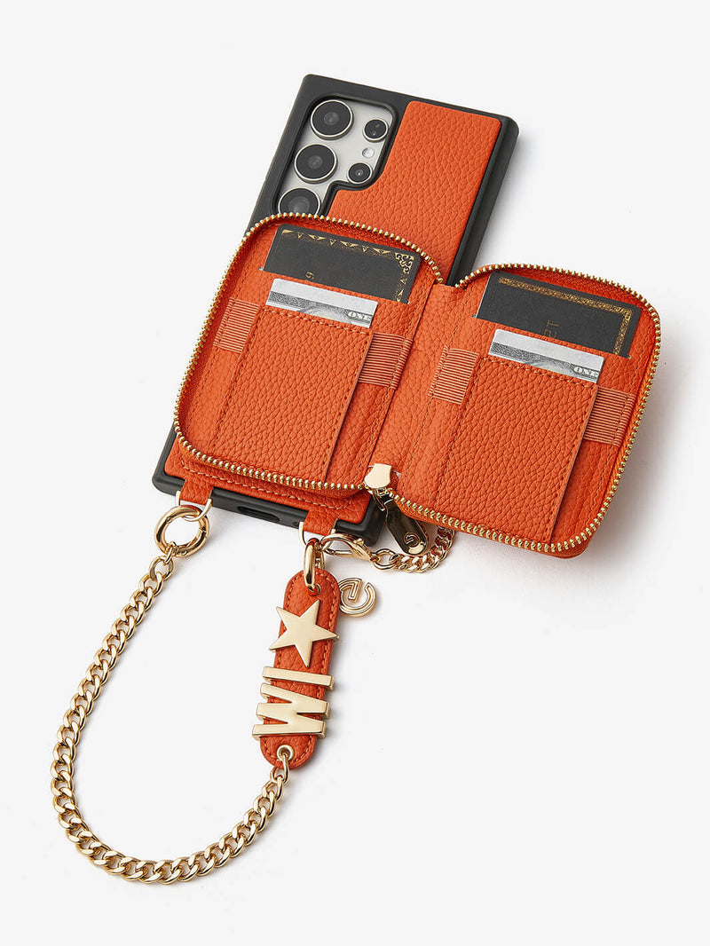 Personalised Style Kit- Samsung Phone Stand Wallet Phone Case for Wireless Charging-Mobile Phone Cases-WRISTBAND & PHONE POUCH-Green-Samsung S25 Ultra-Custype