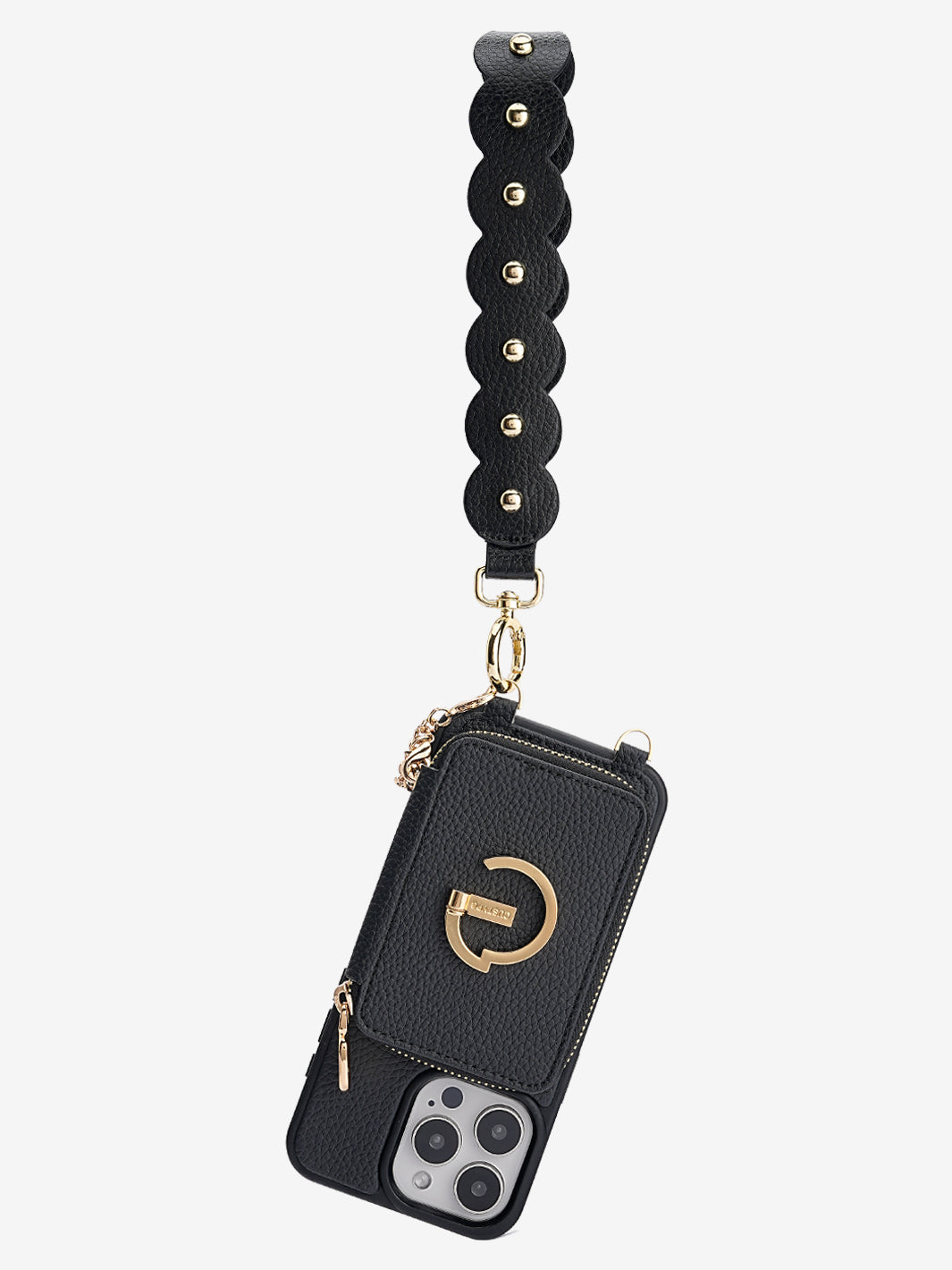 Rivet Phone Case Wrist Strap