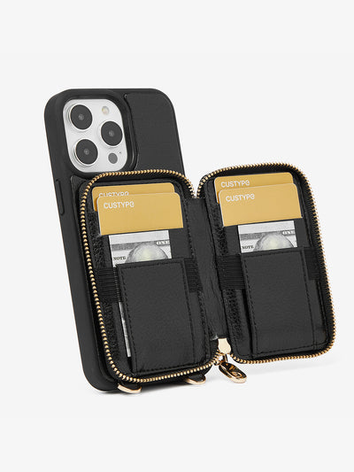 Sleek Kit- Lychee Phone Case Mini Pouch Set