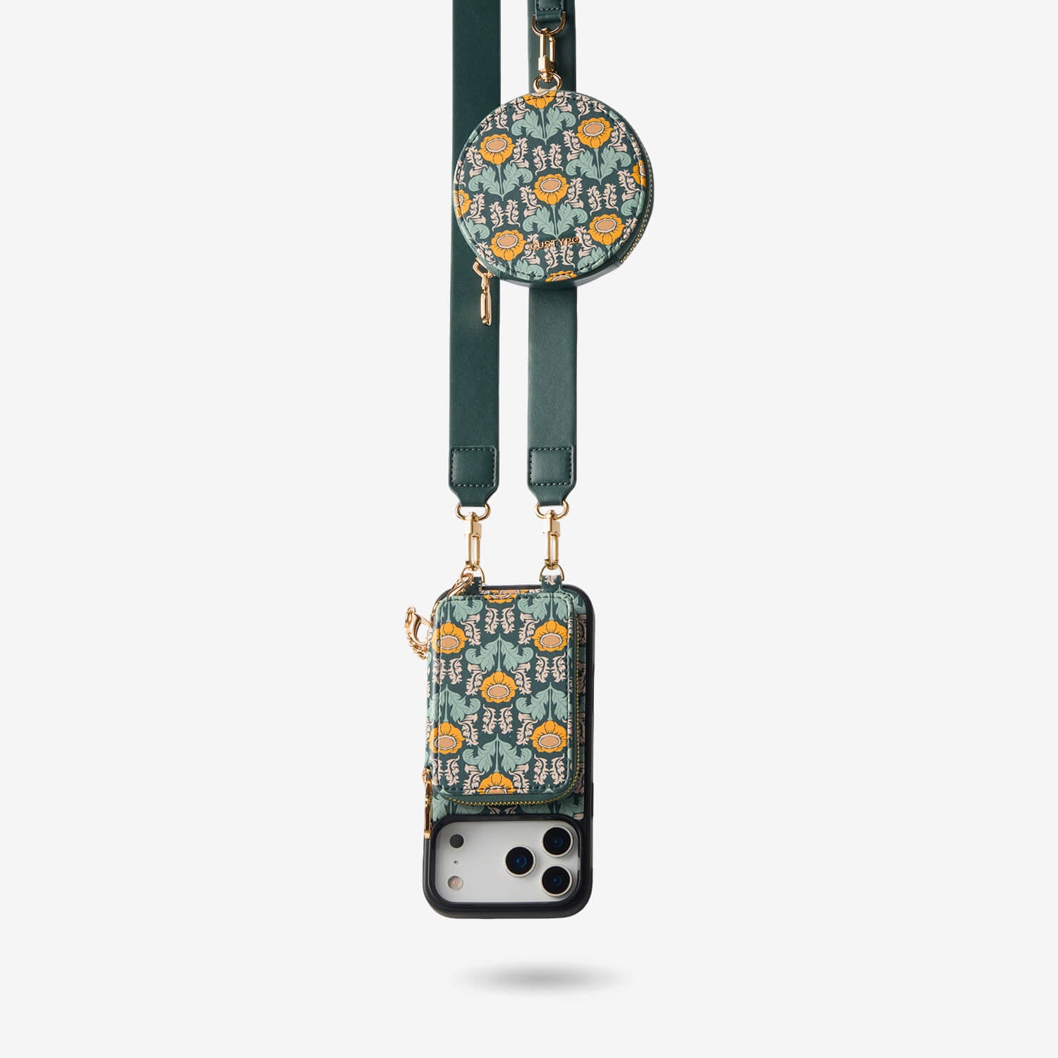 Custype Crossbody Phone Case for iPhone & Samsung with wallet & strap