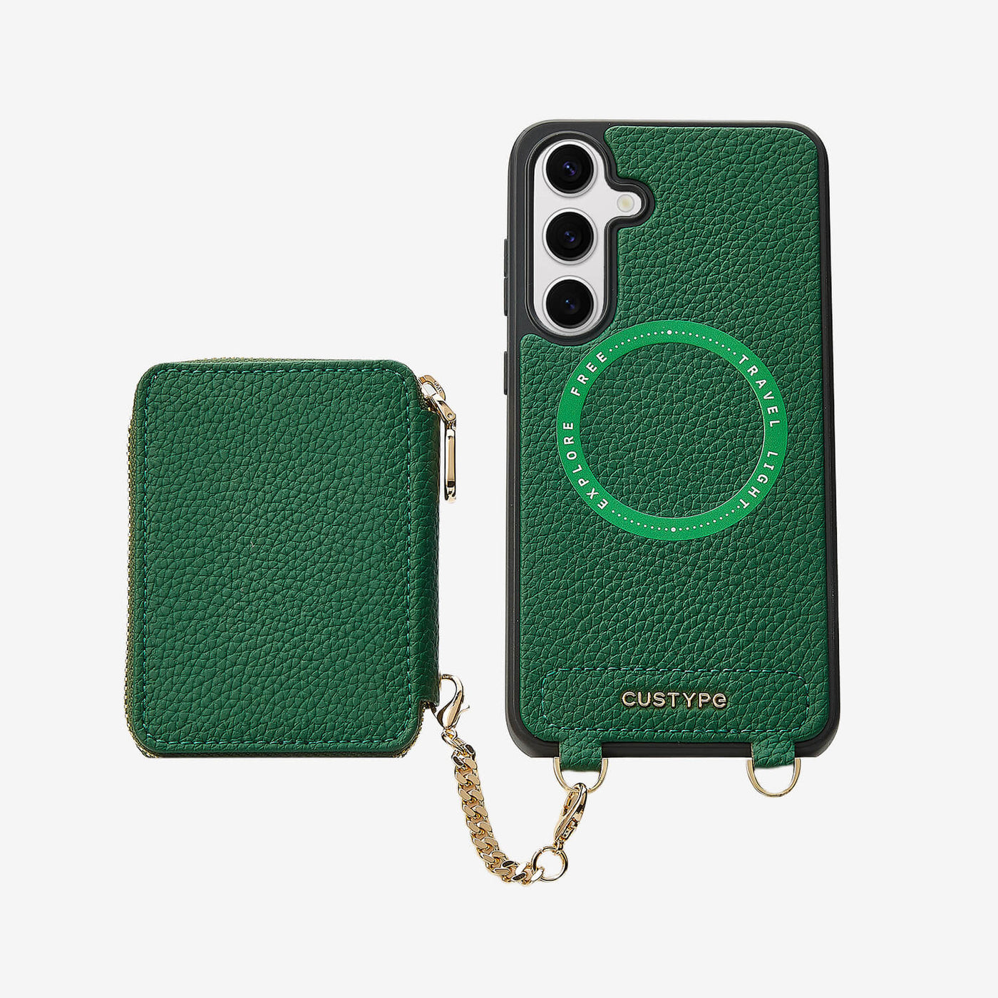 Unique Design Set- Samsung Galaxy Wireless Charging Phone Case With Detachable Wallet