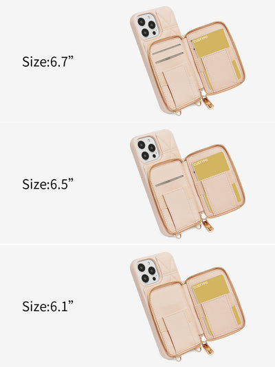 ThreadTrend- Triangle Argyle Phone Case Mini Pouch Set