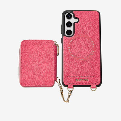 Unique Design Set- Samsung Galaxy Wireless Charging Phone Case With Detachable Wallet