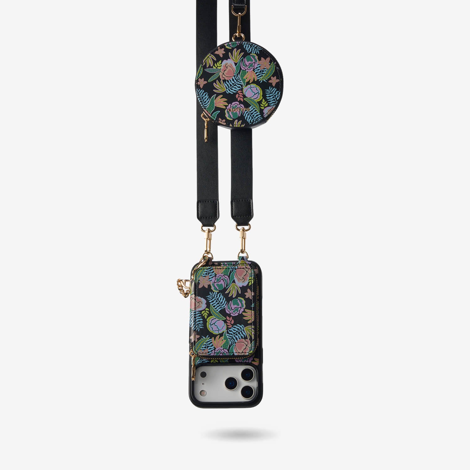 Custypeオリジナルクロスボディスマホケースセット（リストストラップ